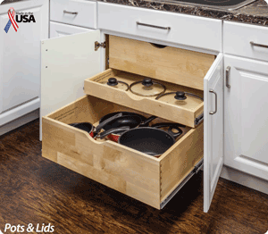QuikDrawers QuikTRAY "All In One Kits" For Base Cabinets